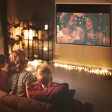 HOMCOM Beamer Leinwand 283 x 192 cm 120 Zoll 16:9 HD 4K Projektionsleinwand Rollo-Leinwand Leinwand für Heimkino oder Büro-Präsentationen   Aosom – Bild 3