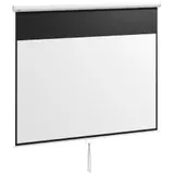 HOMCOM Beamer Leinwand 283 x 192 cm 120 Zoll 16:9 HD 4K Projektionsleinwand Rollo-Leinwand Leinwand für Heimkino oder Büro-Präsentationen   Aosom – Bild 1