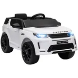 AIYAPLAY Kinder Elektroauto 12V Kinderauto mit 2,4G Fernbedienung, Musik, Hupe, Elektrofahrzeug mit LED-Lichtern, USB/MP3-Anschluss, 3-5 km/h, für Kinder 3-6 Jahre, Weiß   Aosom – Bild 1