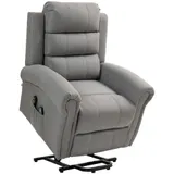 HOMCOM Fernsehsessel mit Aufstehhilfe Elektrisch Relaxsessel mit Liegefunktion, Heizfunktion, Massagesessel mit Taschenfeder  Aosom – Bild 1