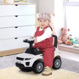 HOMCOM Kinderfahrzeug Rutschauto Lauflernhilfe mit Hupe Stauraum PP Weiß 62 x 28 x 41,5 cm   Aosom – Bild 3