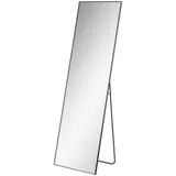 HOMCOM Ganzkörperspiegel 50 x 161,5 cm Standspiegel Ankleidespiegel mit Ständer, Wandspiegel, Garderobenspiegel für Schlafzimmer, Flur, Alu, Schwarz   Aosom – Bild 1