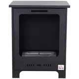 HOMCOM Ethanol-Kamin Bio-Ethanol-Brenner 0,9 L für 3 Stunden Brenndauer, rauchfrei, Metall 40 x 30 x 50 cm, modernes Design   Aosom.de – Bild 1