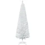 HOMCOM Weihnachtsbaum Tannenbaum 180 cm mit Kunststoffständer, 390 Spitzen Weiß Ø 55 cm, ideal für festliche Dekoration   Aosom.de – Bild 1