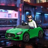 AIYAPLAY Kinder Elektroauto 12 V Kinderauto mit 2,4G Fernbedienung, USB, MP3, Musik, Elektrofahrzeug mit Lichten, Sanftstart, Rückwärtsfunktion, 3-5 km/h, für Kinder 3-6 Jahre, Grün   Aosom – Bild 3