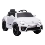 AIYAPLAY Kinder Elektroauto 12V Kinderauto mit 2,4G Fernbedienung, Musik, Hupe, Elektrofahrzeug mit LED-Lichtern, USB/MP3-Anschluss, 3-5 km/h, für Kinder 3-5 Jahre, Weiß   Aosom – Bild 1