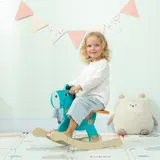 AIYAPLAY Schaukeltier Esel Baby Schaukelspielzeug mit Haltegriffen Schaukel Schaukelsitz für Kinder von 2-5 Jahren Dunkelgrün   Aosom – Bild 3