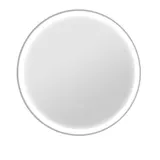 kleankin Badspiegel mit LED Beleuchtung, Ø 60 cm Leuchtspiegel mit Touch-Funktion, Memory-Funktion beschlagfrei mit Alurahmen   Aosom – Bild 1