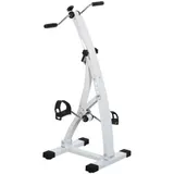HOMCOM Heimtrainer Bewegungstrainer  Pedaltrainer für Senioren, Stahl, Weiß, 40x42,5x100cm  Aosom – Bild 1