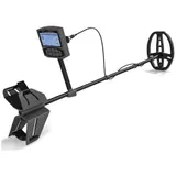 Outsunny Metalldetektor für Erwachsene 5 Modi Tragbar Ortungsgerät mit Alarm Spule LCD-Display, IP68 Wasserdichter Metall Pin Pointer, Metallsuchgerät, Metallpointer für Hunt, Relikte, Dunkelgrau   Aosom – Bild 1