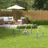 PawHut 4-er Agility-Set für Hunde, 88 x 64 x 95 cm, mit 4 Bögen, Tragetasche, tragbar, für ältere oder sehr junge Hunde, PE, ABS, Weiß  Aosom – Bild 3