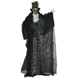 Outsunny Halloween-Dekoration 183cm bewegliches Gespenst Bräutigam in Lebensgröße mit blinkenden leuchtenden Augen, Spezialeffekten & Soundfunktion   Aosom.de – Bild 1