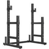 SPORTNOW Hantelständer 2 Ebenen Hantelscheibenständer aus Stahl Langhantelablage bis 300 kg belastbar Hantelablage Squat Rack Langhantelständer für Krafttraining   Aosom – Bild 1