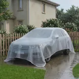 Outsunny Abdeckplane wasserdicht 4 x 6 m 140g/m² Gewebeplane Robuste Reißfeste Schutzplane mit verstärkten Ösen UV-stabil Allzweckplane für Schutz vor Witterung für Gartenmöbel Weiß   Aosom – Bild 3