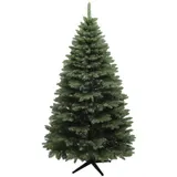 HOMCOM Künstlicher Weihnachtsbaum, 180 cm Christbaum mit 1050 Spitzen, faltbar Stahlfuß, flammhemmend, für Weihnachten Deko, Indoor, Grün   Aosom – Bild 1