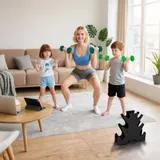 SPORTNOW Hanteln Set 6 Kurzhanteln mit Hantelständer, 2 x 1kg, 2 x 3kg, 2 x 5kg Hantelset aus Metall für Fitness, Gymnastik, Zuhause   Aosom – Bild 3