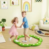 AIYAPLAY Kleinkinder Schwebebalken Balancierbalken mit Balanciersteine frei kombinierbar Montessori Spielzeug für Koordination und Stabilität Balance-Board für Drinnen und Draußen, 3-8 Jahre Kinder   Aosom – Bild 3