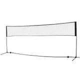 HOMCOM Badmintonnetz Volleyball- und Tennis-Netz tragbar 2 Höhen 94/158cm PE 400x60cm für Garten & Sportaktivitäten   Aosom.de – Bild 1