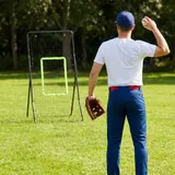 HOMCOM Kickback Rebounder Tor 75x126cm, Rückprallwand aus Stahl und PE, Trainingshilfe für Fußball, Schwarz   Aosom.de – Bild 3