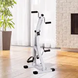 HOMCOM Heimtrainer Bewegungstrainer  Pedaltrainer für Senioren, Stahl, Weiß, 40x42,5x100cm  Aosom – Bild 3