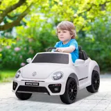 AIYAPLAY Kinder Elektroauto 12V Kinderauto mit 2,4G Fernbedienung, Musik, Hupe, Elektrofahrzeug mit LED-Lichtern, USB/MP3-Anschluss, 3-5 km/h, für Kinder 3-5 Jahre, Weiß   Aosom – Bild 3