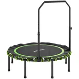 SPORTNOW Fitness Trampolin klappbar Ø122 cm Mini Trampoline mit 5 verstellbaren Handgriffstufen, leise Gummiseil, Trampolin für Erwachsene Trampoline für Indoor Outdoor Jumping   Aosom – Bild 1