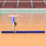 HOMCOM Schwebebalken Turnbalken klappbar für Indoor und Outdoor, 210 cm, bis 120 kg, Blau, ideal für Gymnastik & Training   Aosom.de – Bild 3
