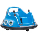 AIYAPLAY 12V Kinder Autoscooter mit 2,4 G Fernbedienung, Elektro Bumper mit Musik und Lichtern, 1,5-3 km/h, Kinder Elektroauto mit 360°-Drehung, für Kinder 3-5 Jahre, Blau   Aosom – Bild 1
