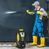 Outsunny Hochdruckreiniger mit Aluminiumpumpe 135 bar Maximaldruck 1800W Leistung 540 L/h Fördermenge mit 5m Schlauch verstellbare Düse & Griffe tragbarer Druckreiniger für Auto Terrasse Garten   Aosom – Bild 3