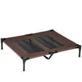 PawHut Hundeliege Outdoor Hundebett & Hundesofa 92x76x18cm in Kaffee-Braun für komfortablen Schlafplatz im Freien   Aosom.de – Bild 1