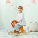 AIYAPLAY Schaukelpferd Schaukeltier Löwe mit Haltegriffen Baby Schaukelspielzeug Schaukel Schaukelsitz für Kleinkinder 2-5 Jahre   Aosom – Bild 3