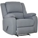HOMCOM Relaxsessel Fernsehsessel mit Liegefunktion und Seitentasche, grau, leinenartiges Polyester, 90 x 96 x 98 cm, ideal für Wohnzimmer   Aosom.de – Bild 1