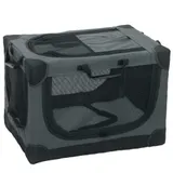 PawHut Hundebox faltbar Hundetransportbox mit Kissen abnehmbarem waschbarem Bezug atmungsaktiv Transportbox aus 600D Oxford-Gewebe Hundetasche für Katzen & Hunde bis 22kg für Reise & Auto Armeegrün   Aosom – Bild 1
