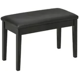 HOMCOM Klavierbank höhenverstellbar mit Stauraum, Pianobank mit Lederkissen in Schwarz, 75x35x49 cm, ideal für Musiker   Aosom.de – Bild 1