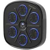 SPORTNOW Music Boxing Machine, elektronische Bluetooth Boxmaschine mit LED-Leuchten, Musik, Wandmontage Boxziel für Erwachsene, Heimübungen, Schwarz   Aosom – Bild 1