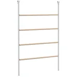 PawHut Sitzleiter für Hühner aus Holz, Spielplatz für Hühner Hühner-Klettergerüst für 4-6 Hühner 140 x 86 x 2,5 cm Naturholz   Aosom – Bild 1