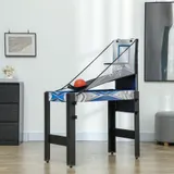 SPORTNOW Multigame Spieltisch 5 in 1 inklusive Billard, Tischtennis, Hockey, Basketball, Bogenschießen, Spieletisch mit Zubehör, Pfeil und Bogen 91 x 45,5 x 76 cm   Aosom – Bild 3