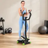 HOMCOM Stepper Sidestepper mit Haltegriff und Trainingsbändern, Heimtrainer mit LCD Display aus Stahl, ideal für Fitness und Zuhause   Aosom.de – Bild 3