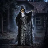 Outsunny Halloween-Dekoration 183cm bewegliches Gespenst Bräutigam in Lebensgröße mit blinkenden leuchtenden Augen, Spezialeffekten & Soundfunktion   Aosom.de – Bild 3