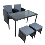 Polyrattan Gartenmöbel Set Sitzgruppe Essgruppe Gartenset Rattanmöbel Rattan Set – Bild 1