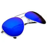 Sonnenbrille Pilotenbrille Fliegerbrille Police Pornobrille Spiegelbrille – Bild 1