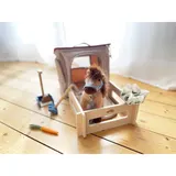 Small Foot Spielset Pferd mit Stall und Zubehör in der Tasche – Bild 1