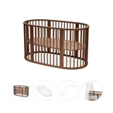 Stokke® Sleepi™ Bundle Sleepi V3 inkl. Matratze und Spannbetttuch, Himmelstange und Himmel – Bild 2