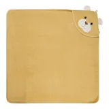 Sterntaler Kapuzenbadetuch mit Applikation 100x100 cm gelb – Bild 1