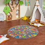 Snapstyle Kinder Straßenteppich 3D Big City Rund – Bild 1