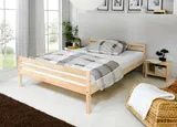 Ticaa Einzelbett Doppelbett Nadine 140x200 Kiefer – Bild 1