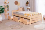 Ticaa Stauraumbett Seniorenbett „Loni“, Funktionsbett, Seniorenzimmer – Bild 1