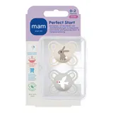 Mam 2er-Pack Schnuller Perfect Start Silikon, 0-2M – Bild 1