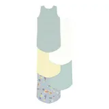 Petit Bateau 5er-Pack Bodys ohne Arm Ringel Ozean – Bild 1