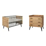 Schardt 2-tlg. Babyzimmer Morris Oak – Bild 1